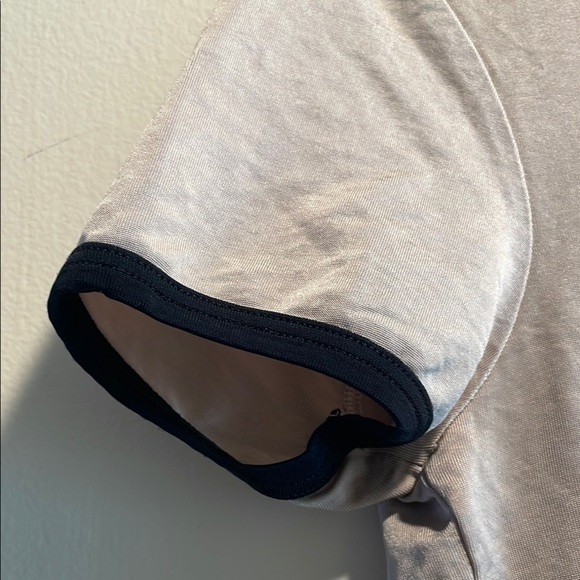 Emporio Armani Underwear Gray Black Trim Short Tight Fit Sleeve Unisex Tee - Picture 5 of 7